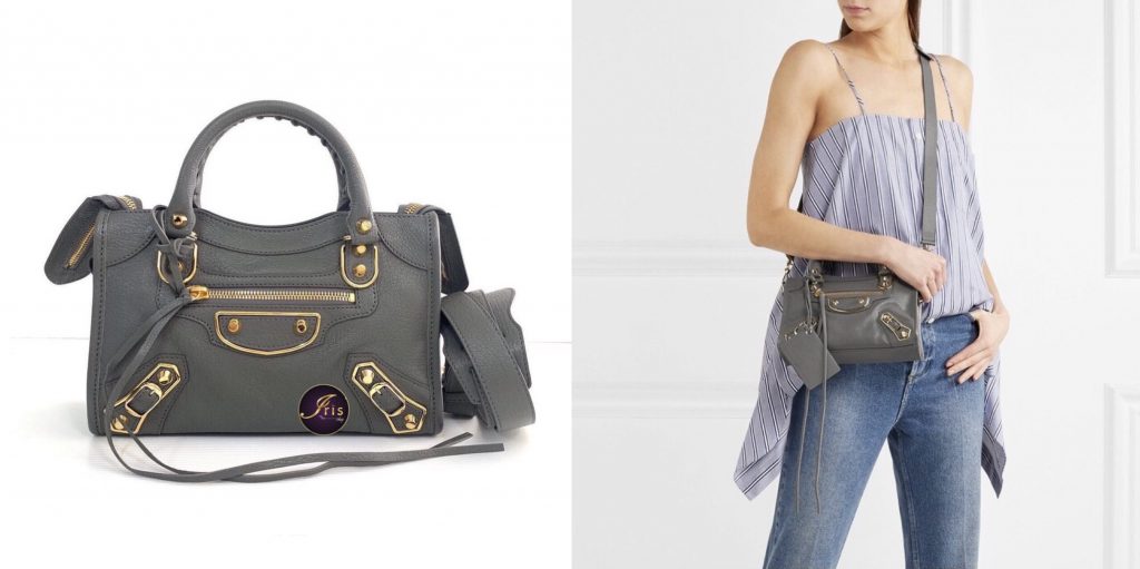 Balenciaga Metallic Edge Mini City bag for Women  Burgundy in UAE  Level  Shoes