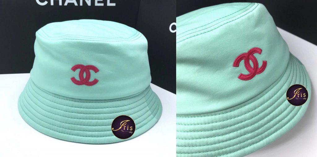 Chanel cotton bucket hat in turquoise ของใหม่ พร้อมส่ง‼️ – Iris Shop