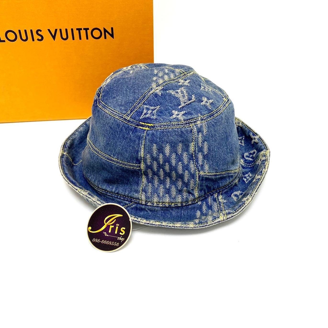 Louis Vuitton x NIGO Bucket Hat Denim Collaboration 100% Cotton Italy 5694AK