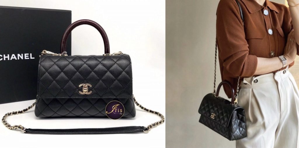 กระเป๋า Chanel coco ” lizard handle black caviar GHW ของใหม่ พร้อมส่ง‼️  – Iris Shop