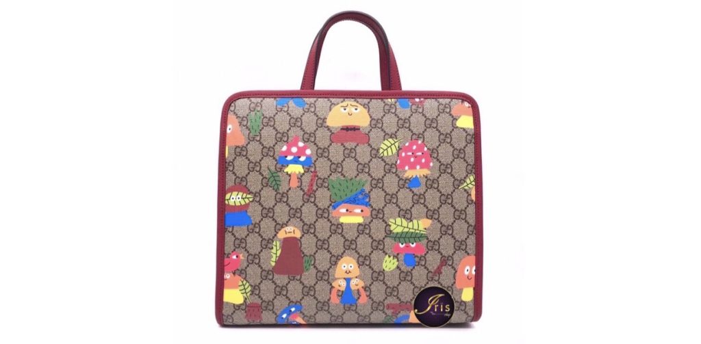 Children's gg space print tote online bag