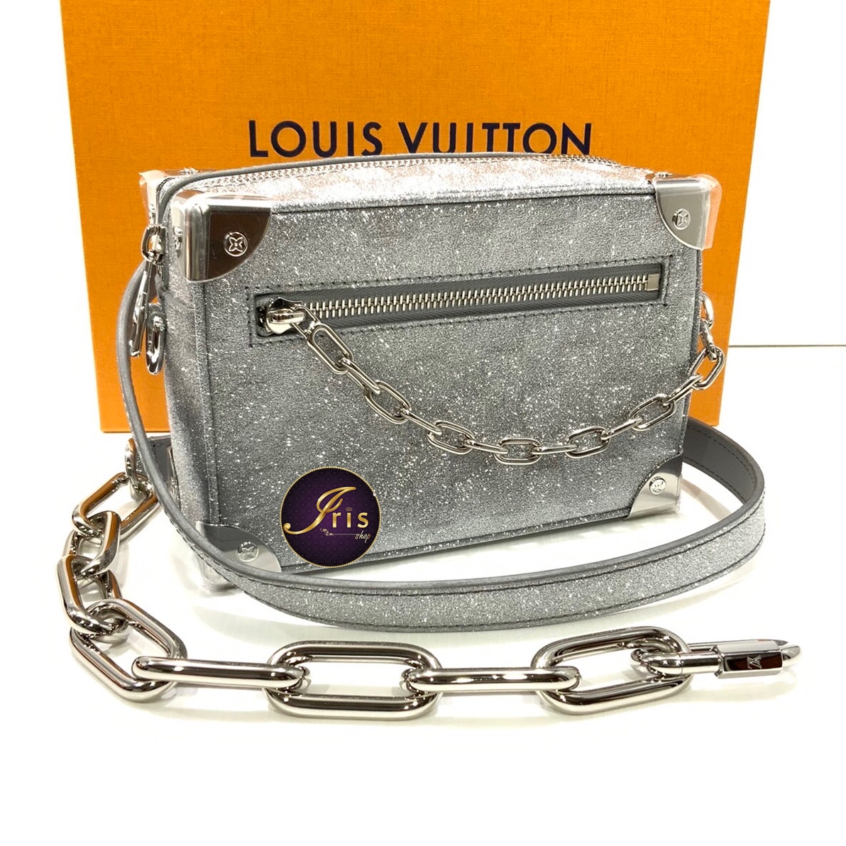Louis Vuitton Mini Soft Trunk Glitter Silver