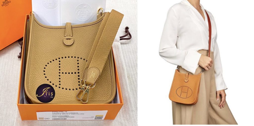 Hermès Evelyne 16 e Biscuit / Camel