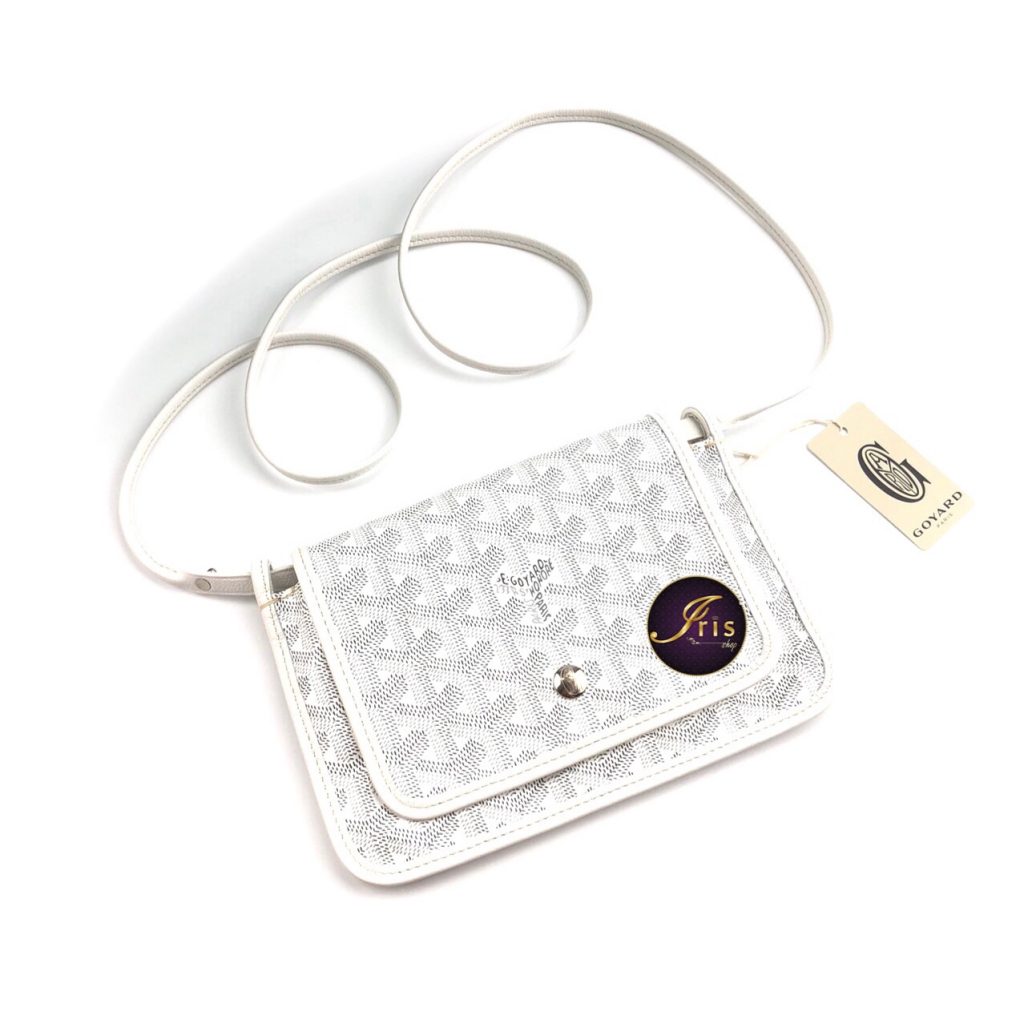 Goyard, Bags, Goyard White Goyardine Plumet Crossbody